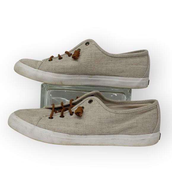 Sperry Seacoast Linen Sneaker Women 12 STS99355 - Picture 2 of 12